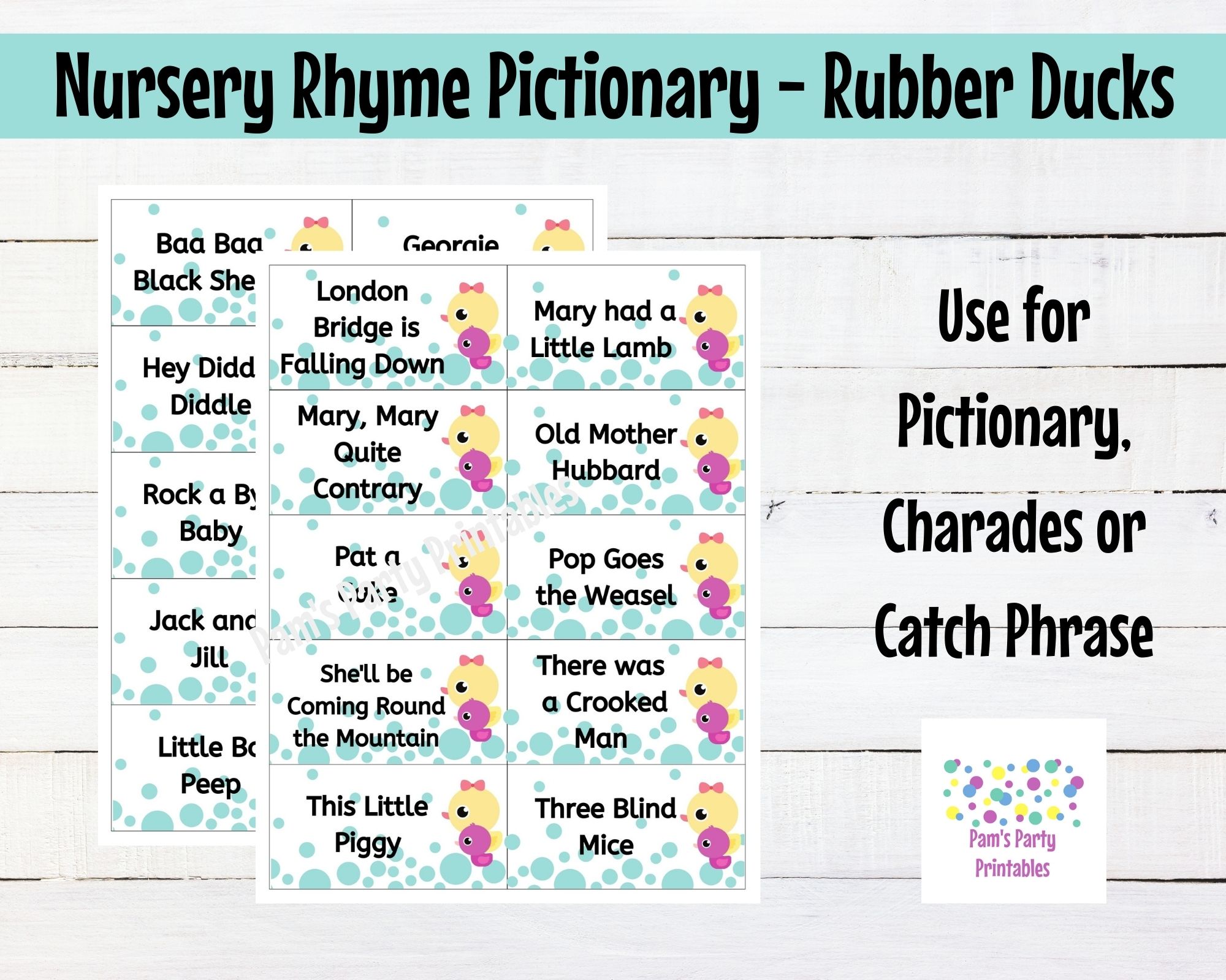Nursery rhyme best sale baby shower theme