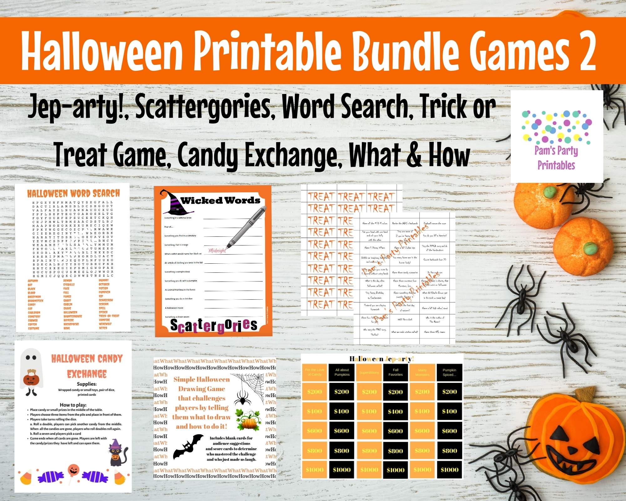 Digital Download Halloween Party Game 2 Pack