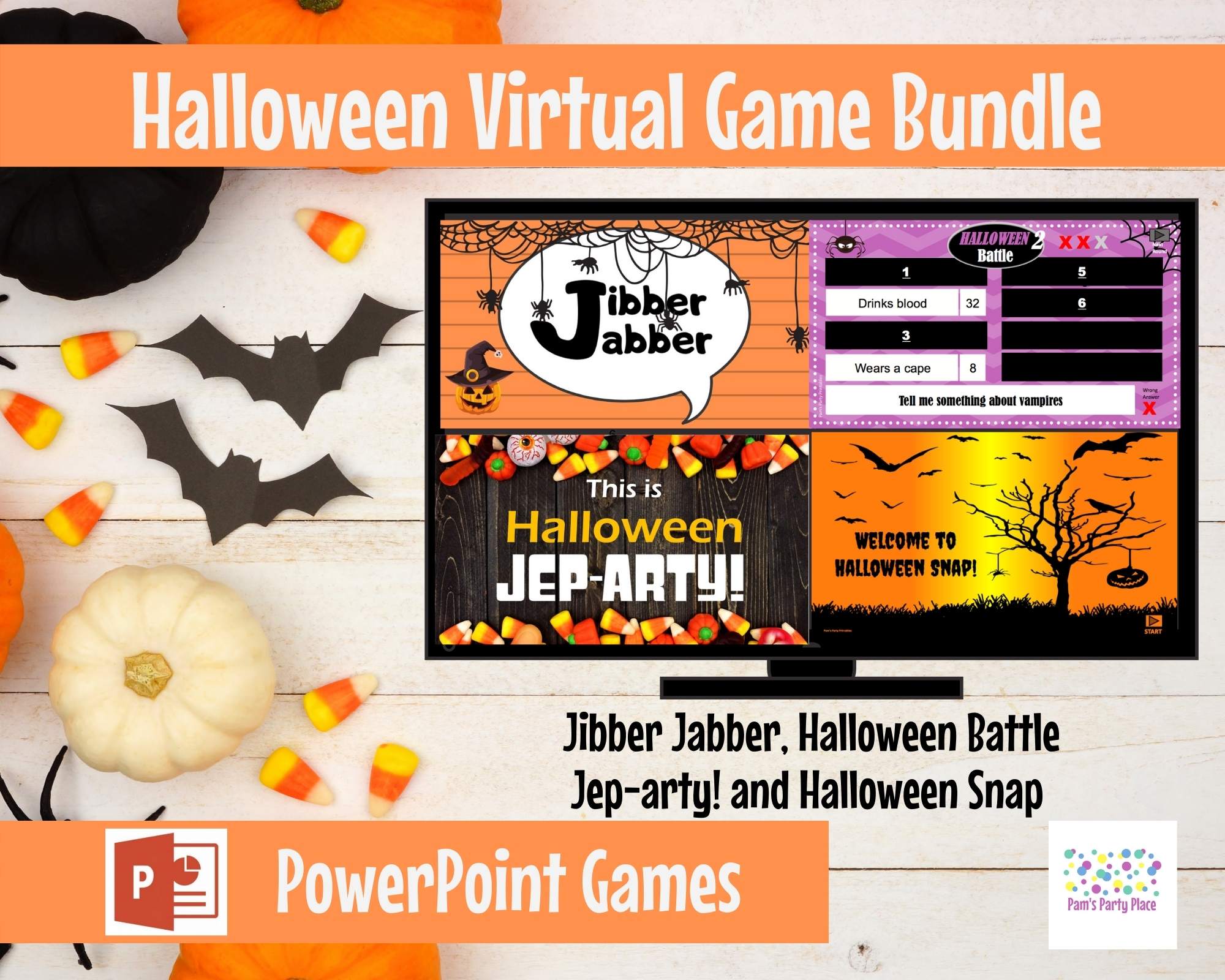 Fall Halloween Games Fun Activity Party Games Interactive Google Slides